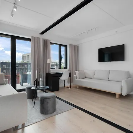 Sleek 1bd With Sea View & Balcony Apartamento Tromsø